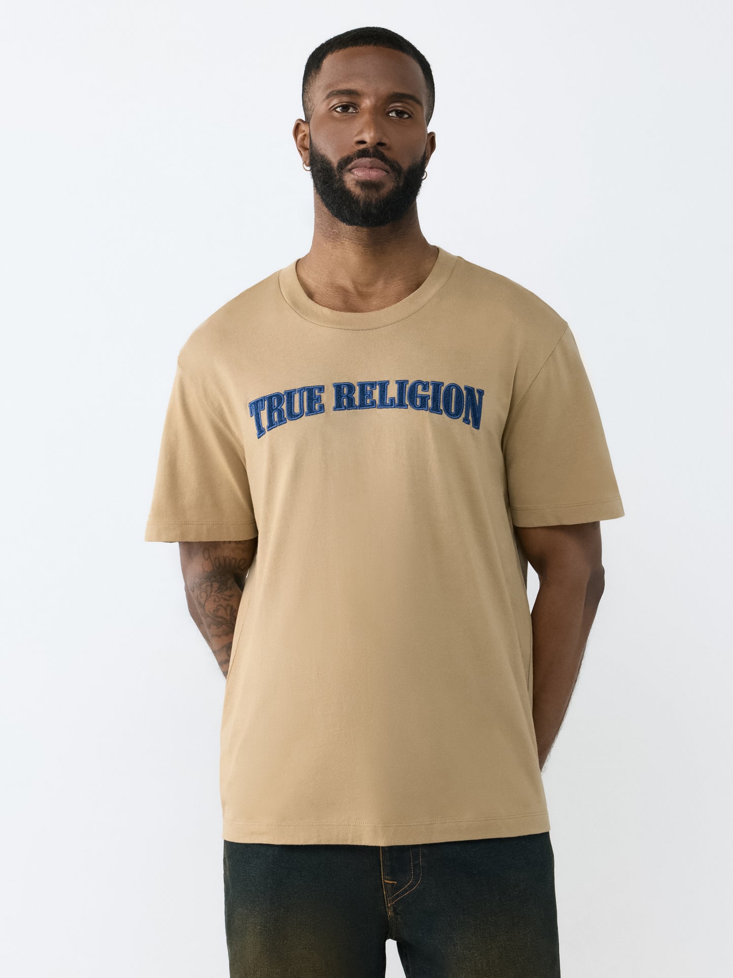 DENIM APPLIQUE TEE