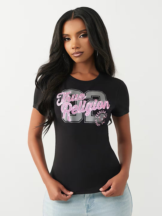 CRYSTAL HS CREW TEE