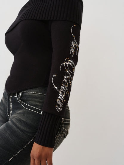 ASYMMETRICAL OFF SHLDR SWEATER