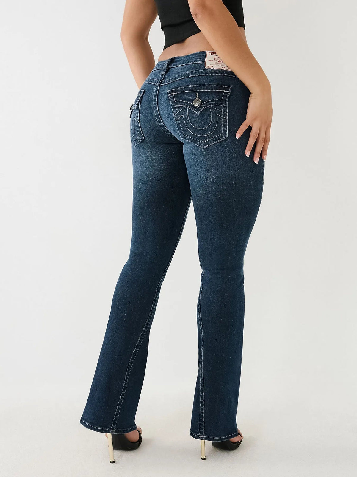 CRYSTAL JOEY LOW RISE FLARE