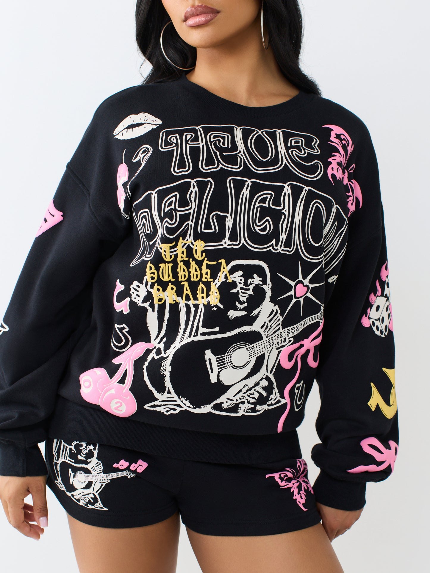 BRANDED AOP BF PULLOVER