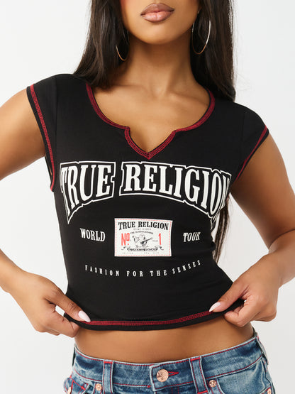 BUDDHA PATCH V NOTCH TEE