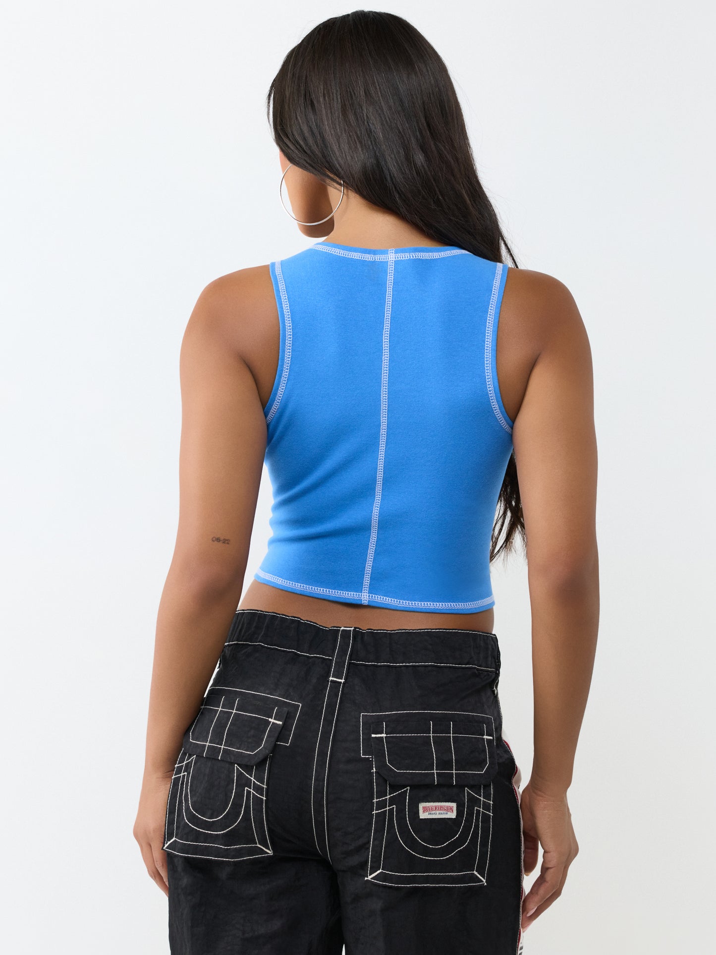 PRINTED BUDDHA SPLIT TOP