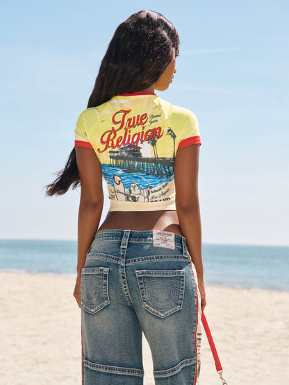 VACATION RAGLAN SLV BABY TEE
