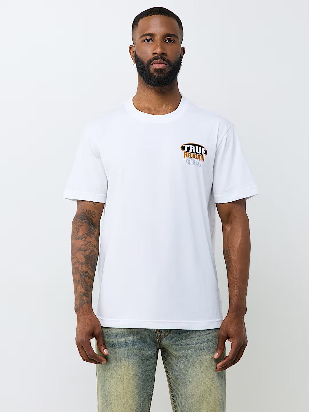 SS STACKED LOGO TEE