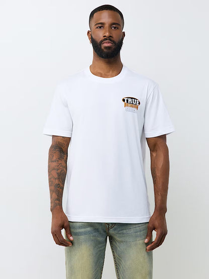 SS STACKED LOGO TEE