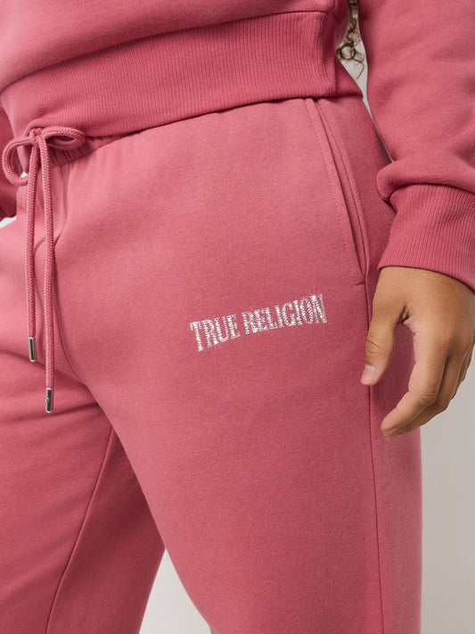 CRYSTL LOGO STRAIGHT LEG PANTS