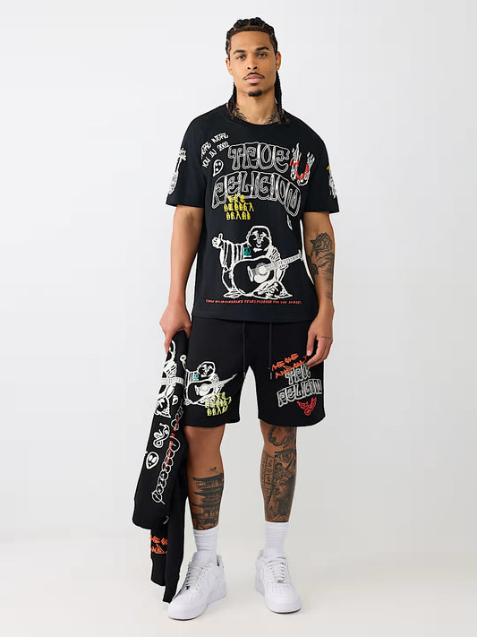 SKETCHED LOGO FLEECE SHORT