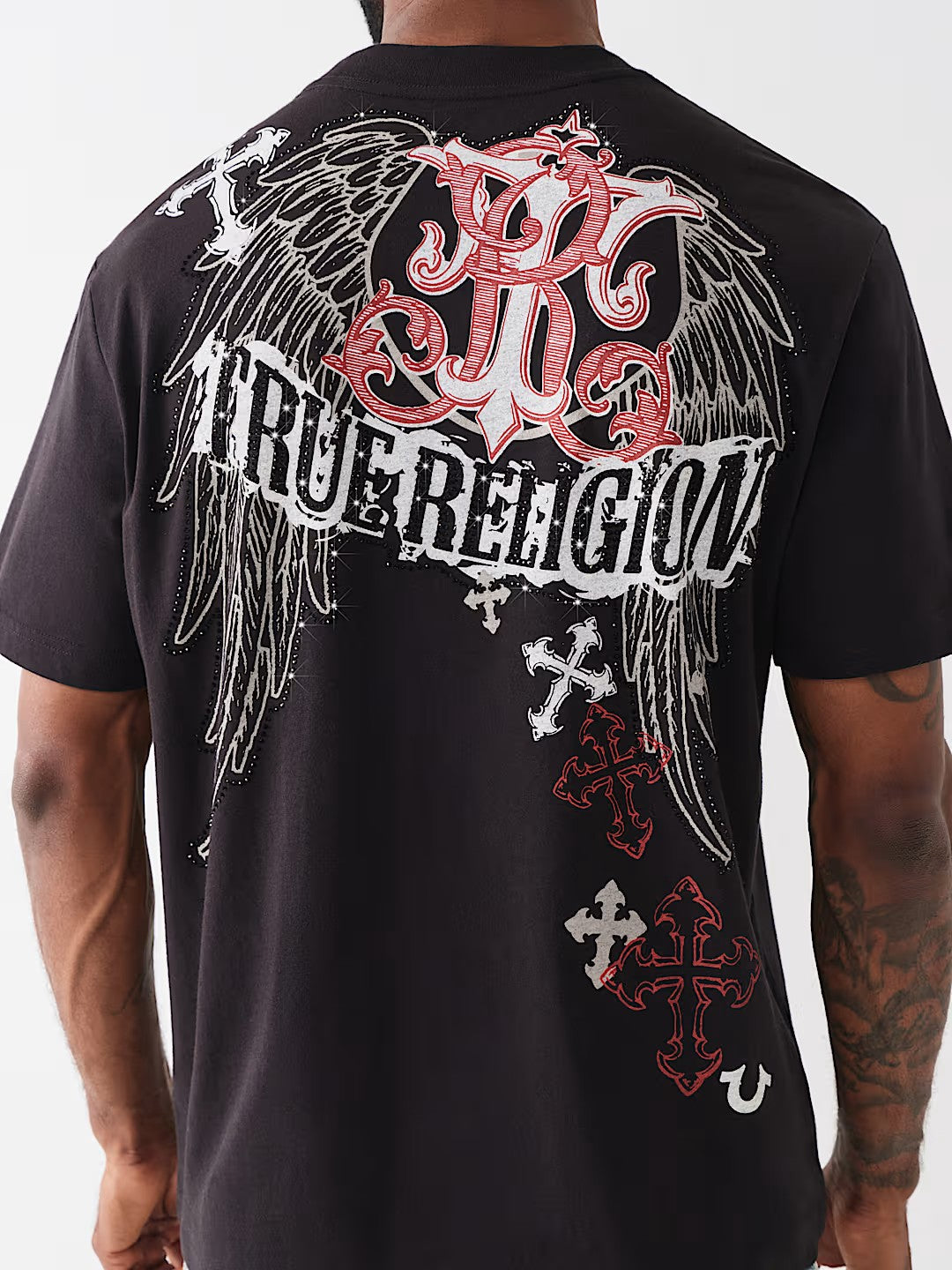 SS WINGED CROSS TEE