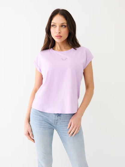 EMBROIDERY HS CUFF SLVS TEE