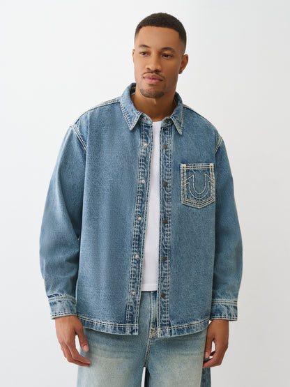 STRT HEM DENIM SUPER QT SHIRT