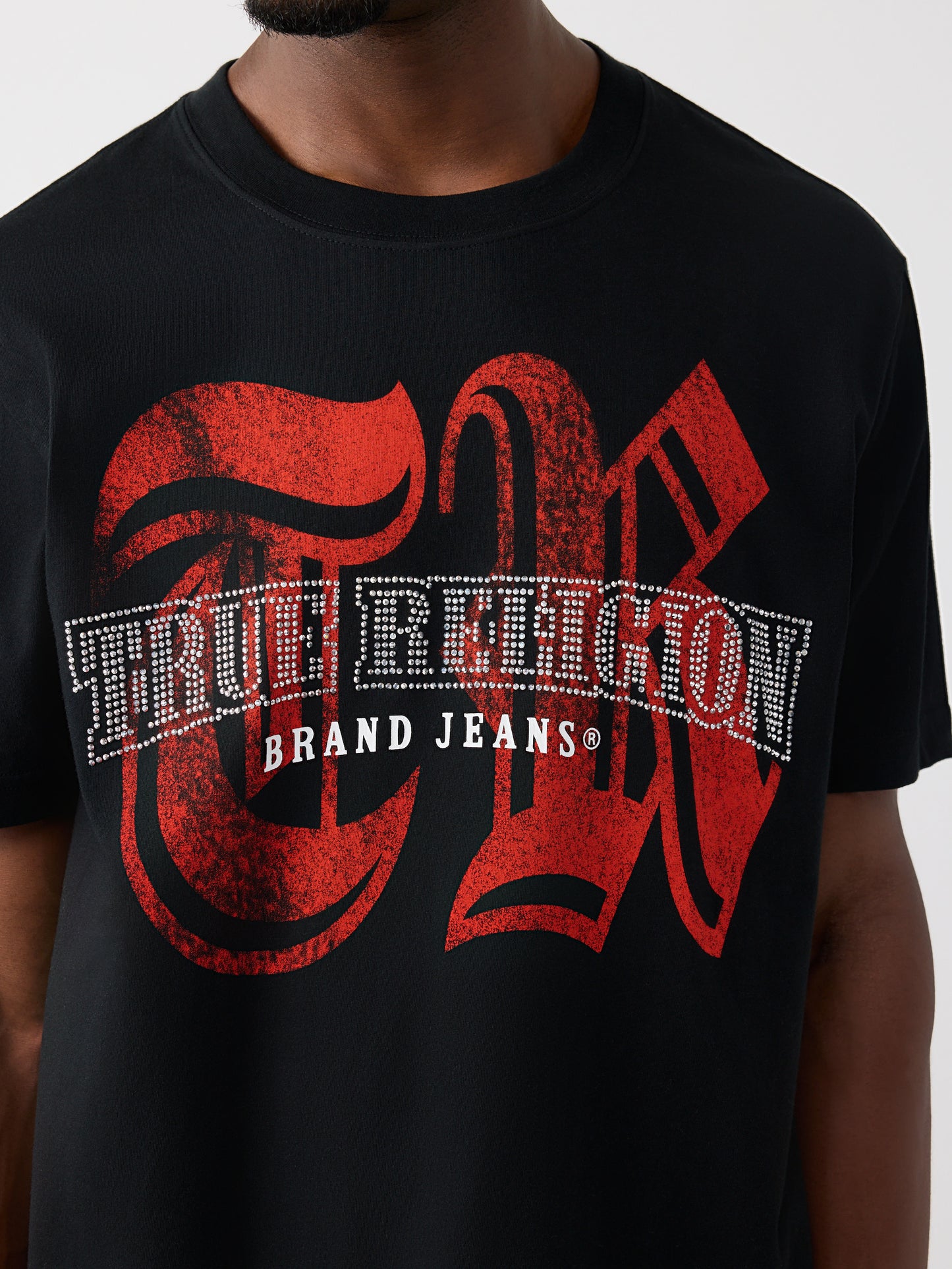 SS TR CRYSTAL LOGO TEE