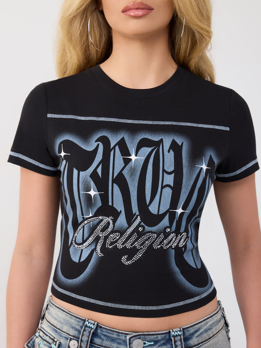 CRYSTAL LOGO BABY TEE